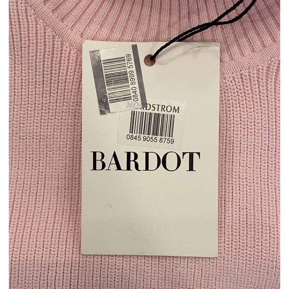 Bardot Rory Knit Dress in Sorbet Pink‎ Women's Large NWT - Picture 6 of 10
